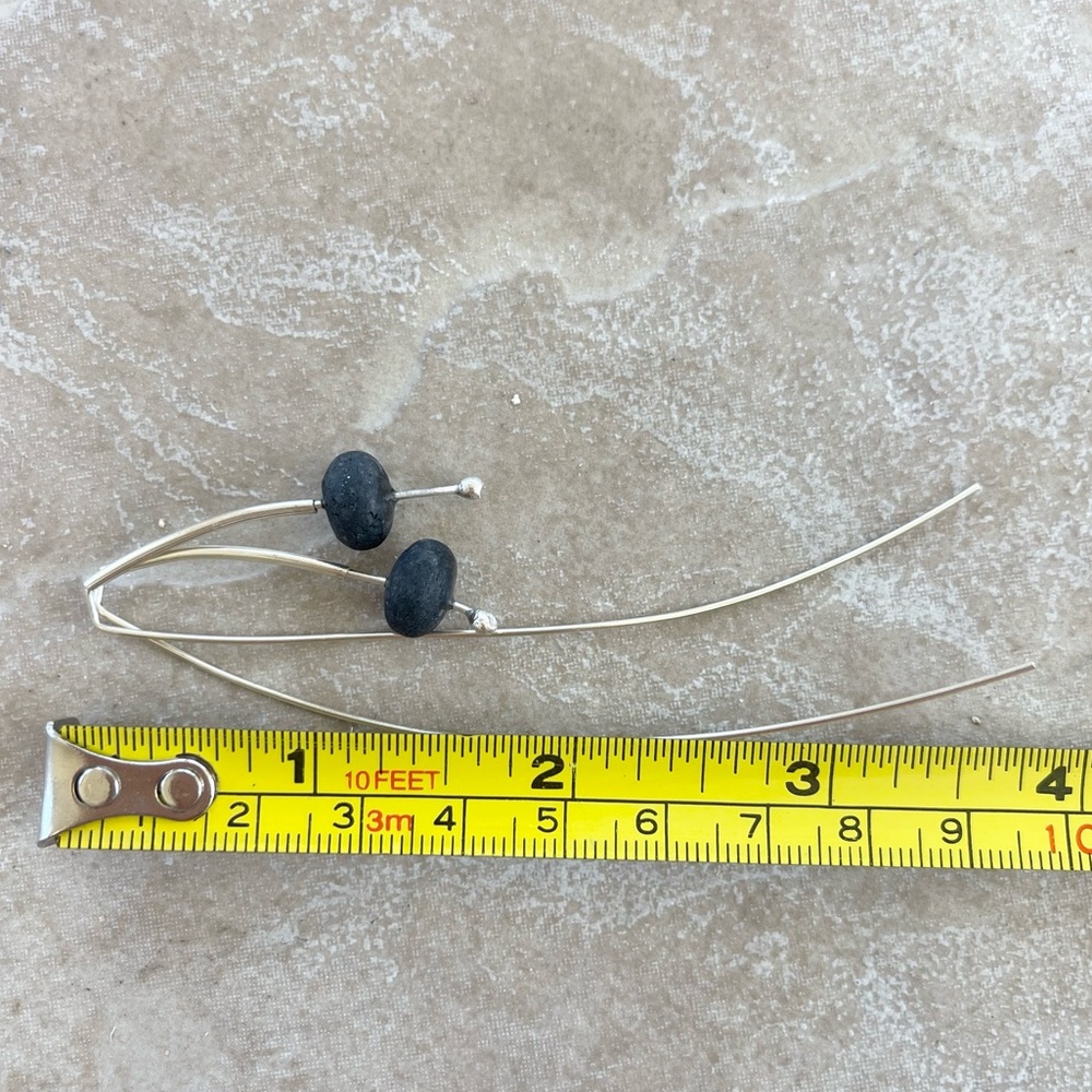 Artisan Sterling Silver & Lava Rock Statement Earrings – Hawaii Boutique